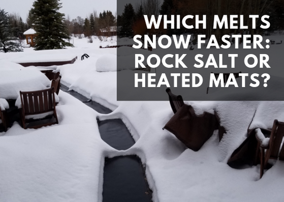 What Melts Snow Faster: Rock Salt or Heated Mats?