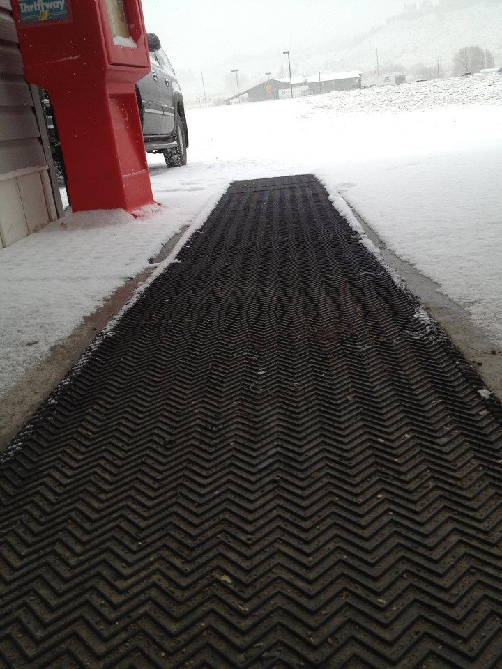 Dale Clears the Snow in Front of His Building That Hosts 11 Businesses