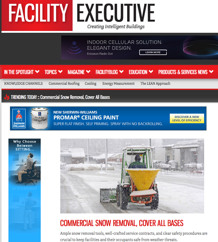 Featured on Facility Executive...