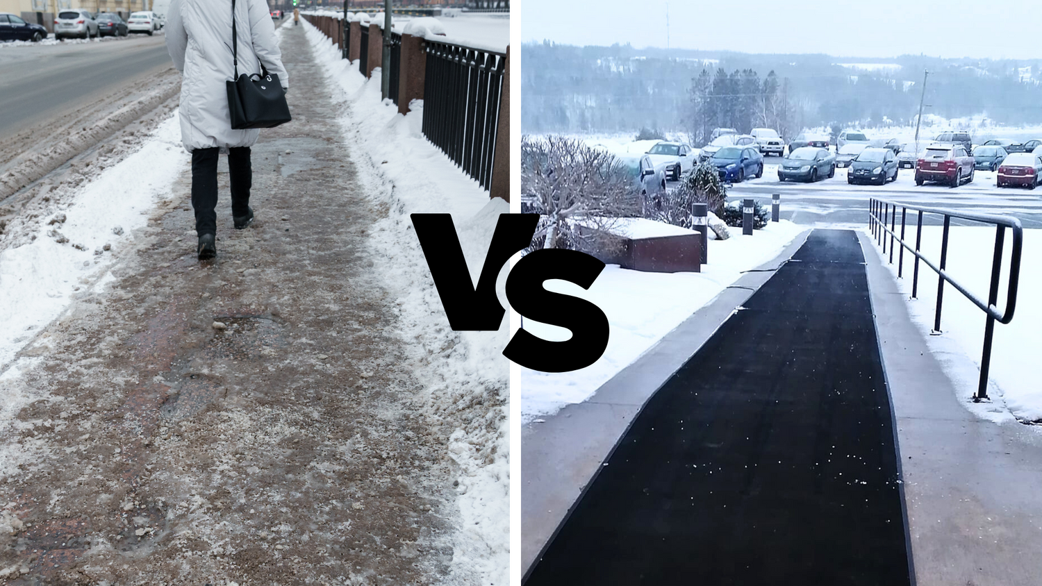 Comparing HeatTrak PRO Snow and Ice Melting Mats to Ice Salt
