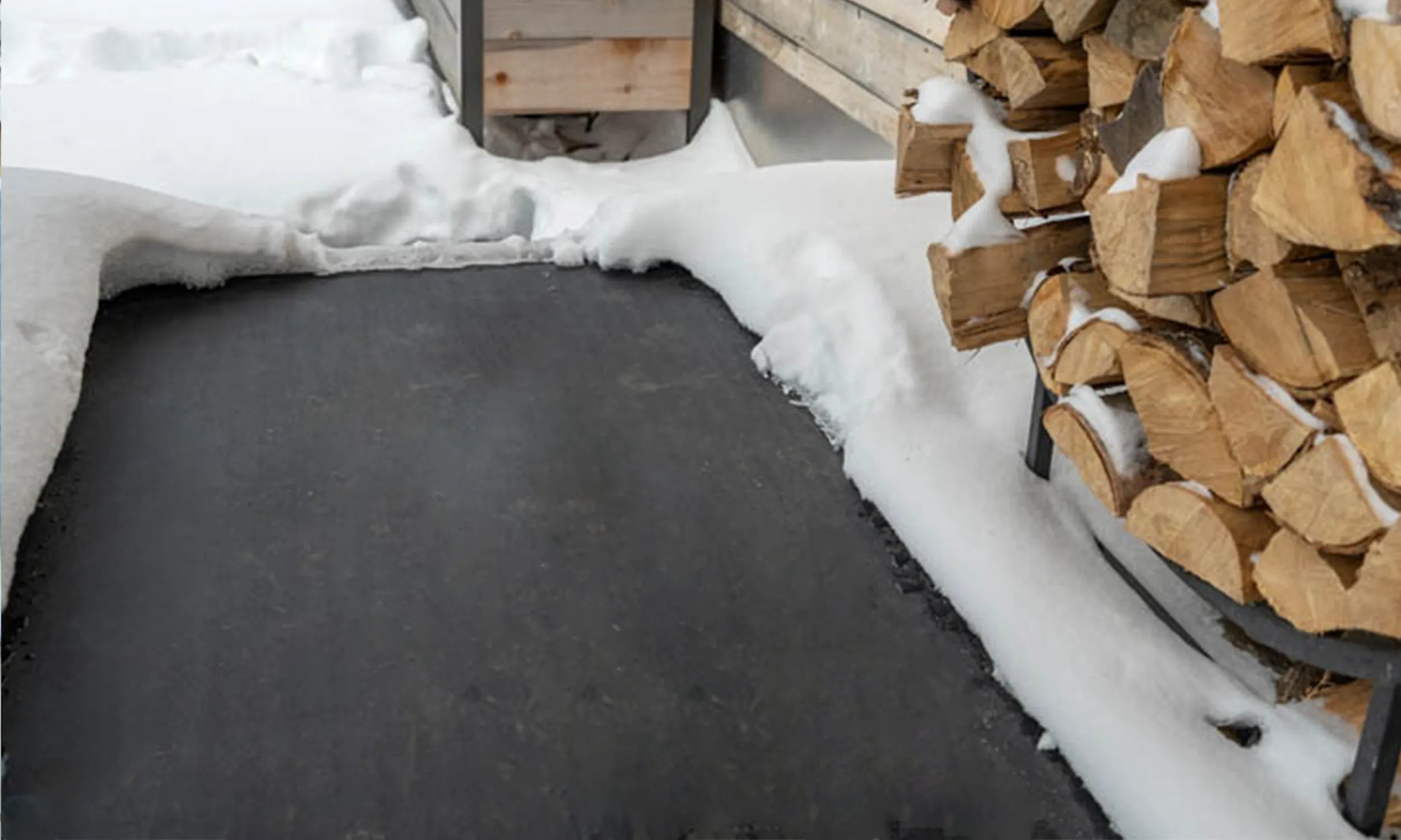 After HeatTrak Snow & Ice Melting Mats are installed