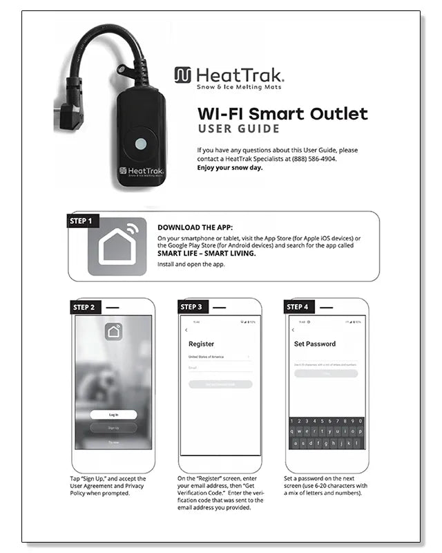 HeatTrak 5GHz Wi-fi Smart Outlet Plug User Guide Cover