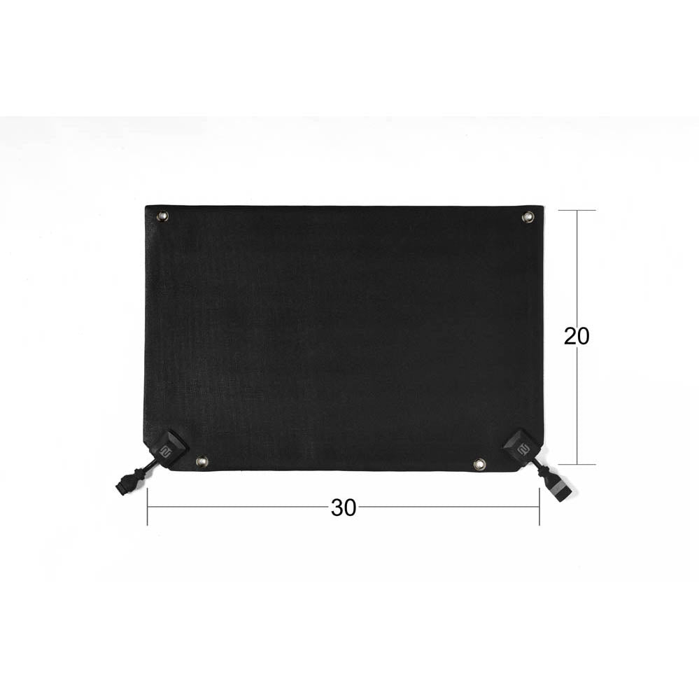 Half Walkway Mats are 30" long and 20" wides and are a key for HeatTrak Snow Removal. This heated electric mat melts 2" of snow per hour and consumes just 1.3 amps of energy.
