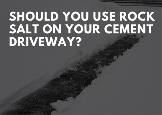 Should You Use Rock Salt on Your Cement Driveway?
