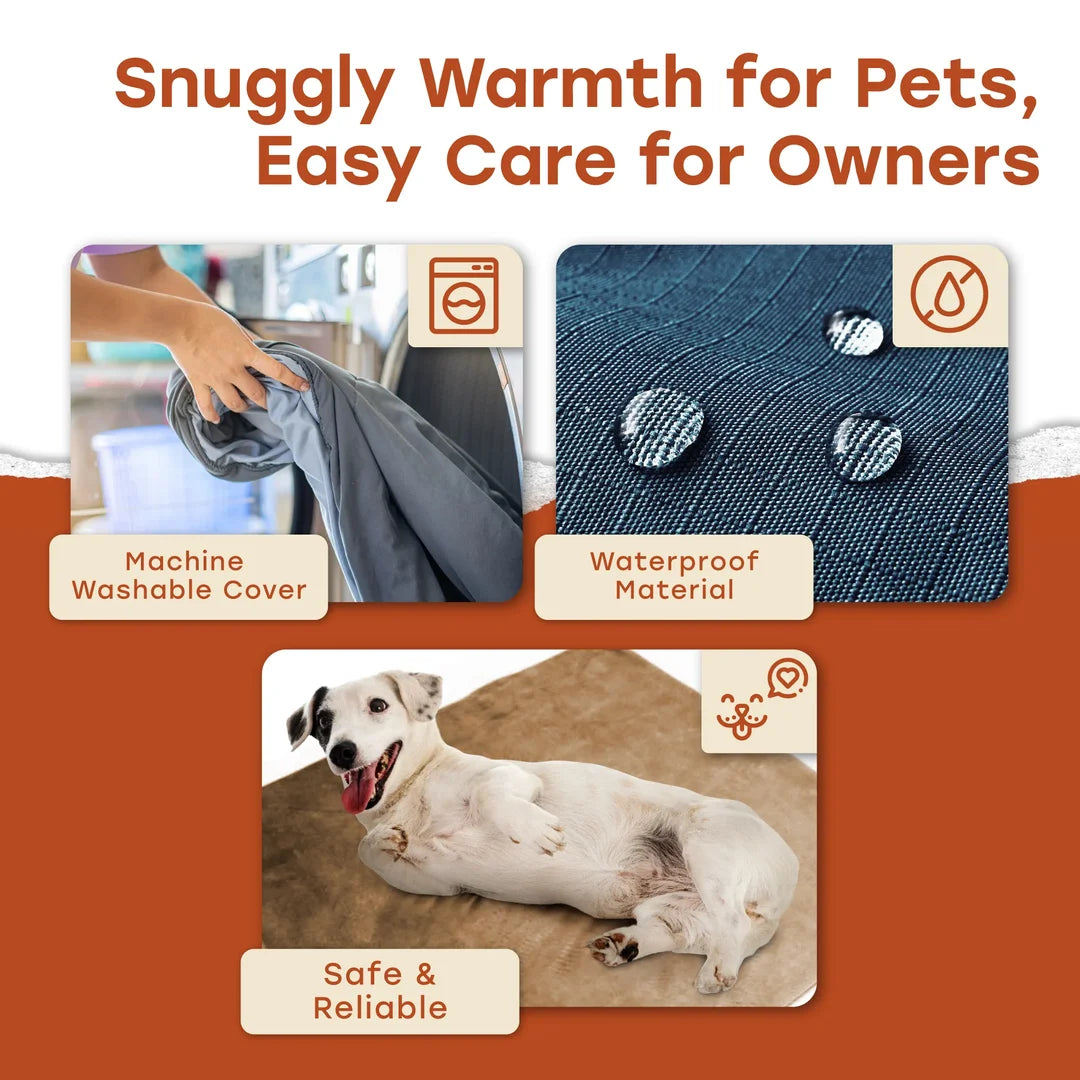 Heated Pet Mat for Cats and Dogs