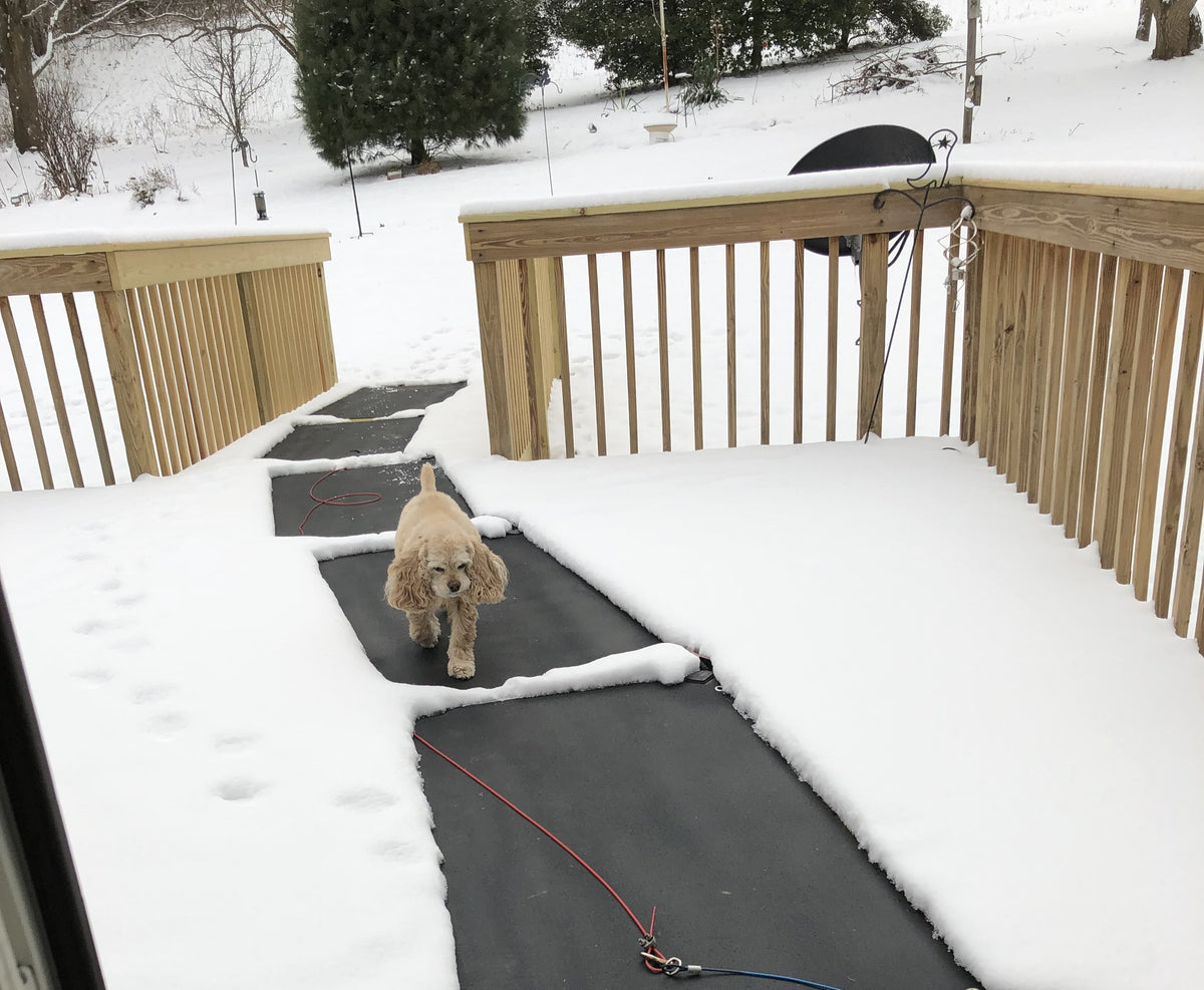 Heated Ramp Mat Heated Snow & Ice Melting Walkway Mat, Wide/Long 30